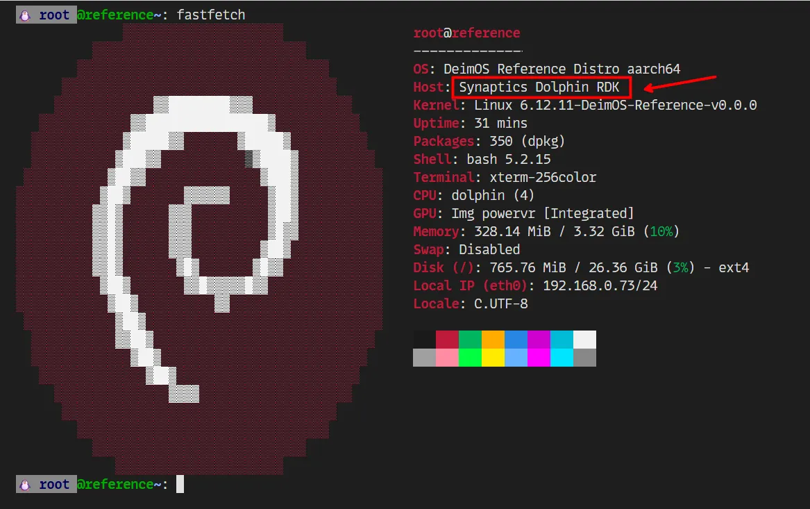 DeimOS running on sl1680